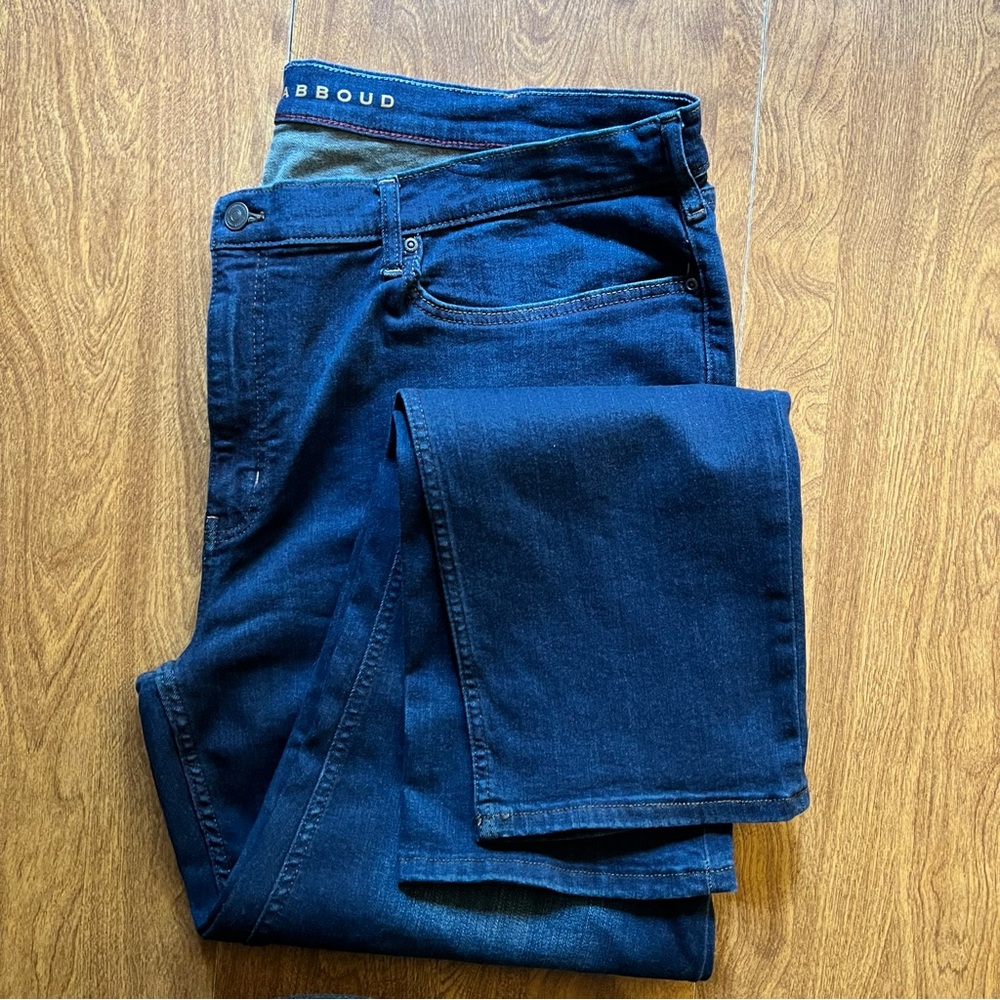 JOSEPH ABBOUD Men’s Dark Wash Blue Cotton Blend Stretch Denim Jeans size 44X34